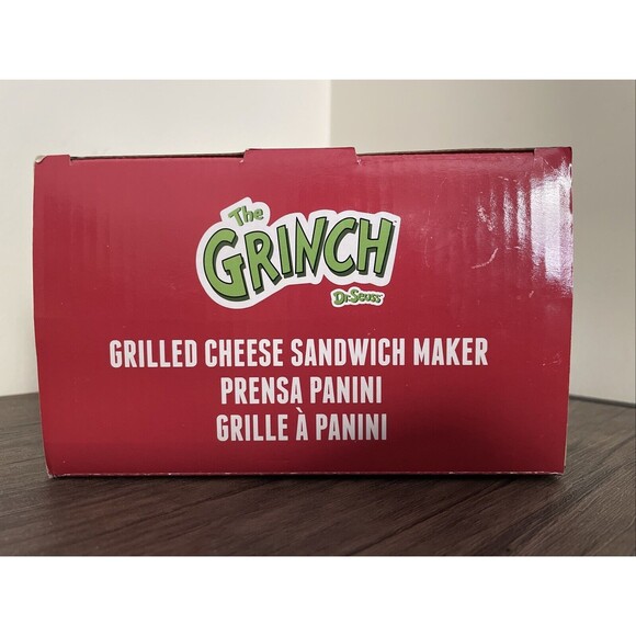 NEW Dr Seuss' The Grinch Grilled Cheese Sandwich Maker/Press - Picture 4 of 4